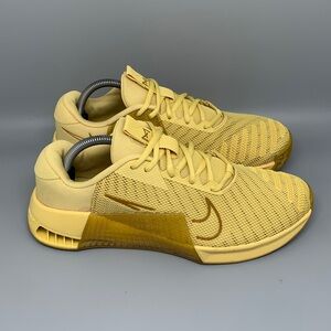 Nike Metcon 9 Saturn Gold Crosstraining Shoes DZ2617‑700 Men’s Sz 9